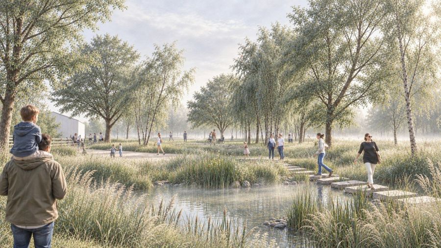 Le parc des berges