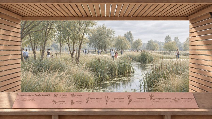 Le parc des berges