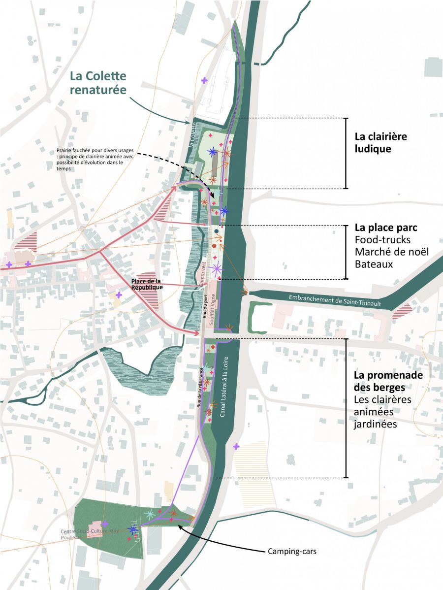 Le parc des berges