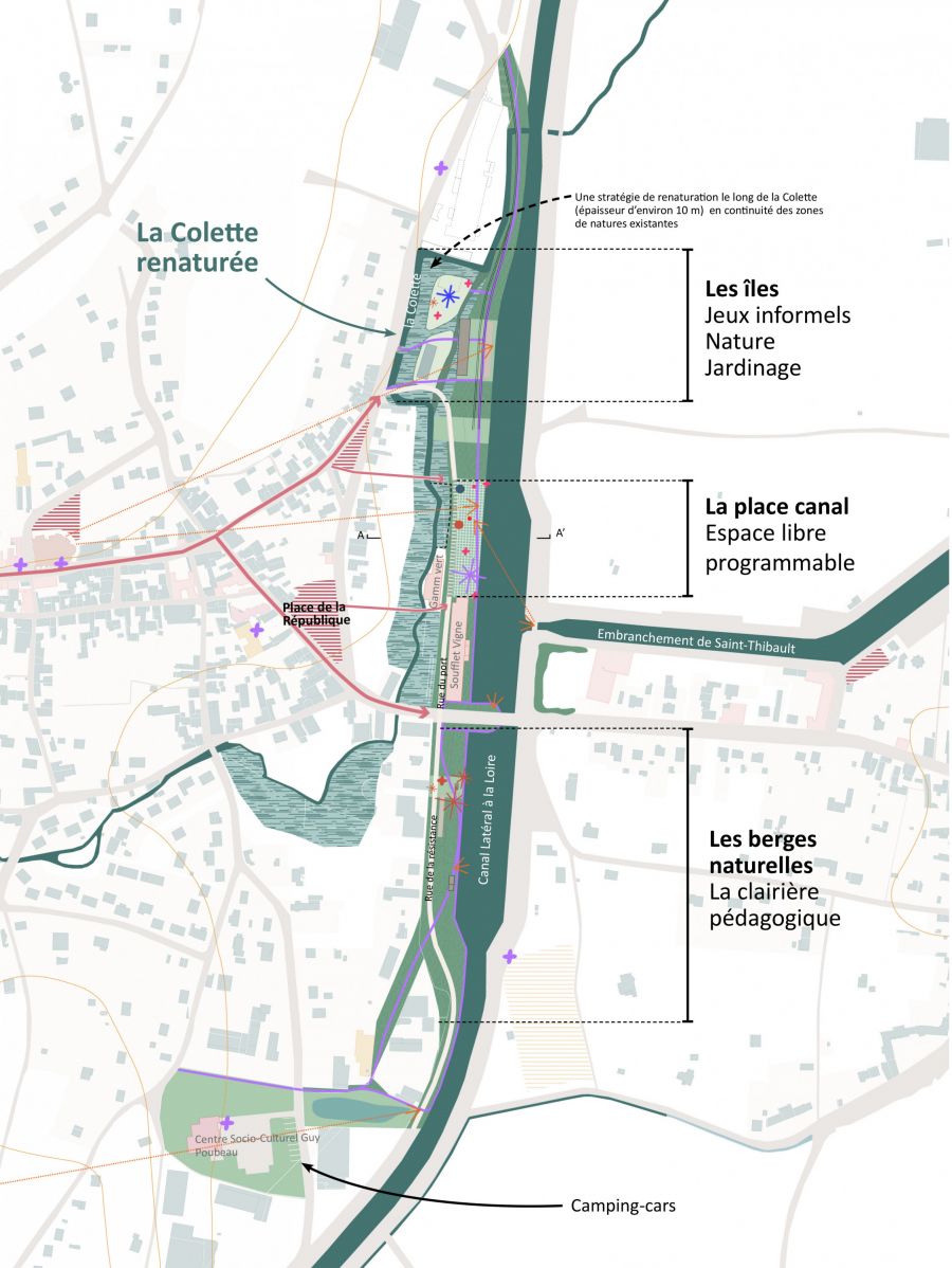 Le parc des berges