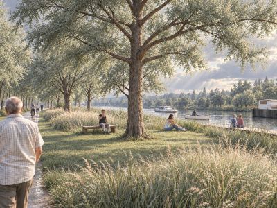 Le parc des berges