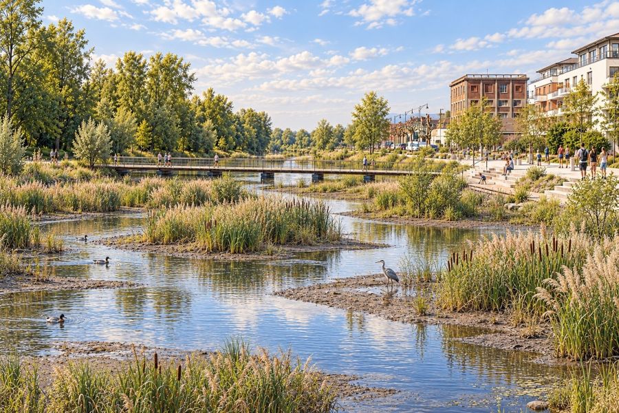 Les berges du canal