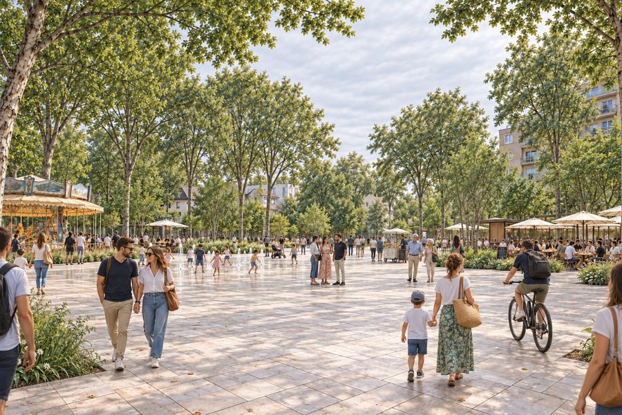 Chennevières — place de la Liberté