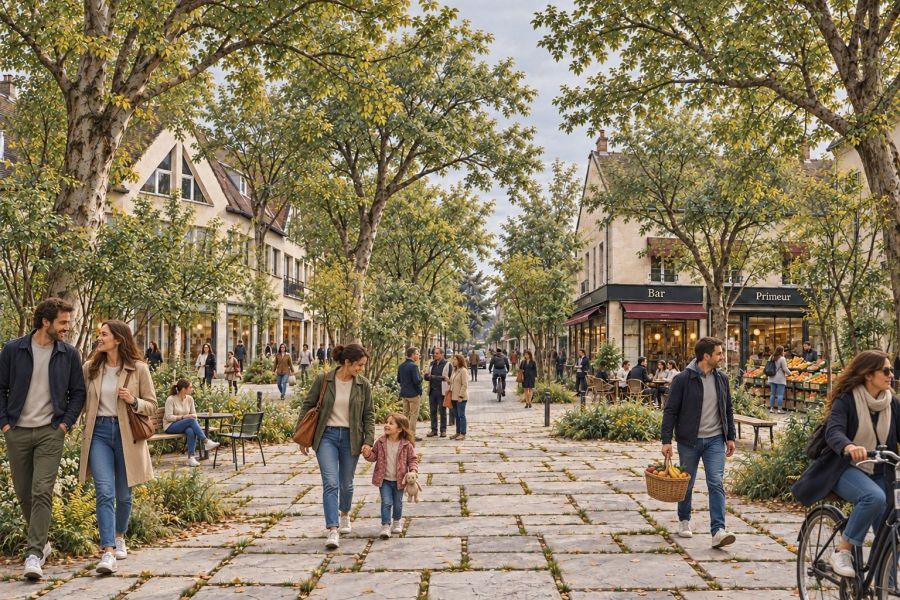 Chennevières — place de la Liberté