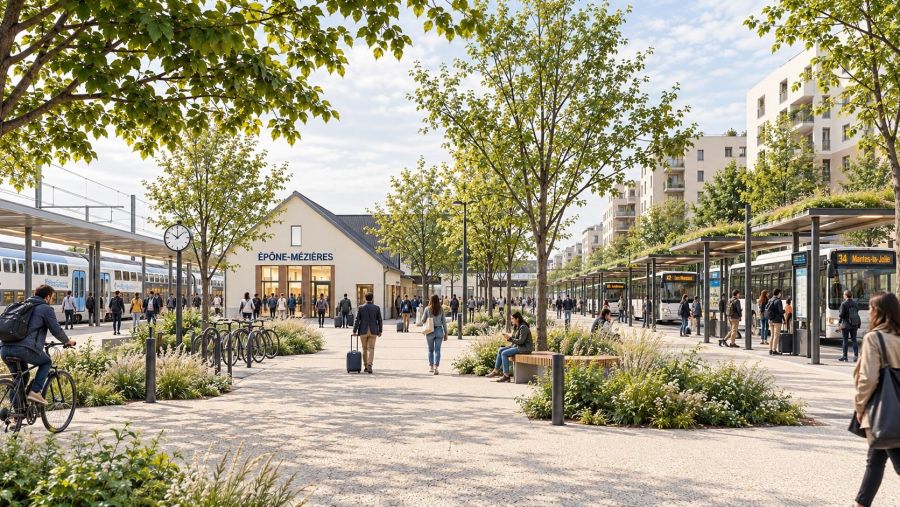 Quartier de gare d’Épône-Mézières